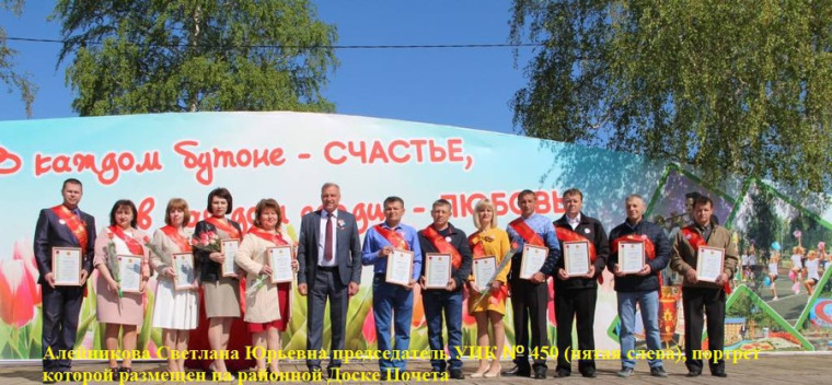 О занесении портрета Алейниковой С.Ю. на районную Доску Почета. О занесении портрета Алейниковой С.Ю. на районную Доску Почета.